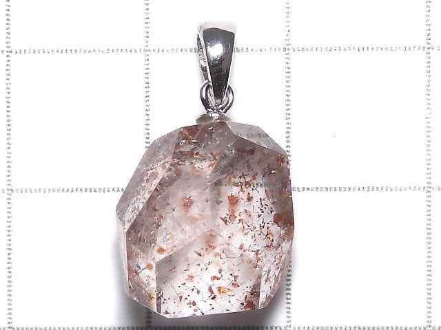 [Video][One of a kind] High Quality Lepidocrocite in Quartz AAA Pendant Silver925 NO.18