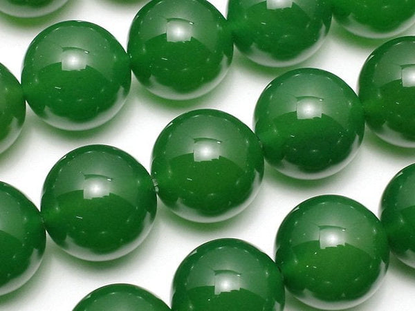 Green Onyx AAA Round 14mm half or 1strand beads (aprx.15inch/36cm)