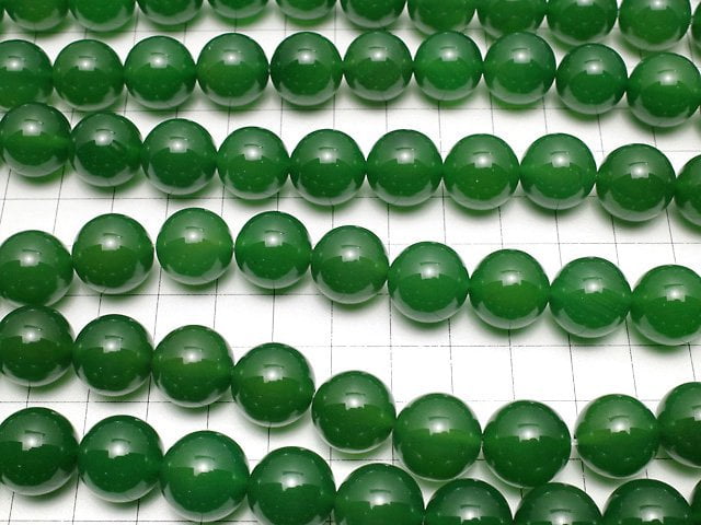 Green Onyx AAA Round 14mm half or 1strand beads (aprx.15inch/36cm)