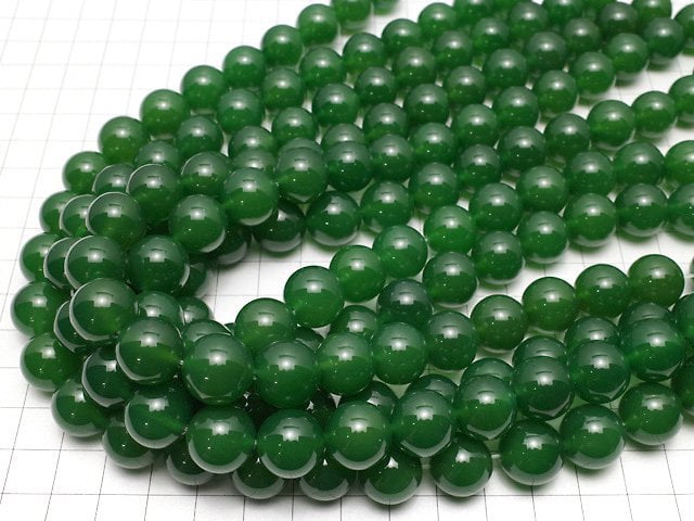 Green Onyx AAA Round 14mm half or 1strand beads (aprx.15inch/36cm)