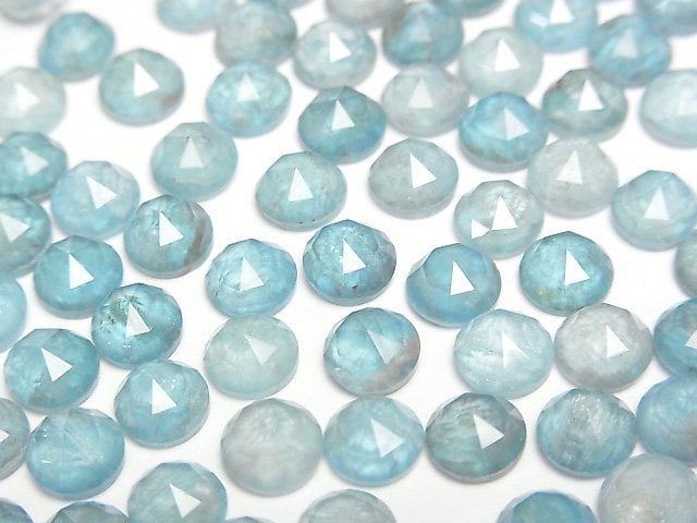 [Video] Apatite x Crystal AAA Round Rose Cut 6x6mm 3pcs