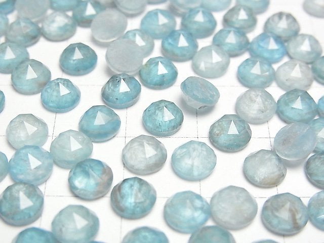 [Video] Apatite x Crystal AAA Round Rose Cut 6x6mm 3pcs