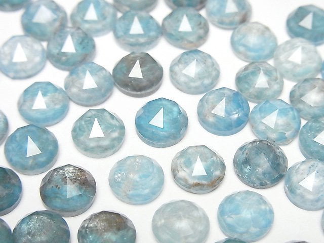 [Video] Apatite x Crystal AAA Round Rose Cut 8x8mm 2pcs