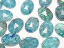 [Video] Chrysocolla x Crystal AAA Oval Rose Cut 14x10mm 2pcs