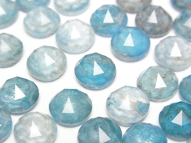 [Video] Apatite x Crystal AAA Round Rose Cut 10x10mm 2pcs