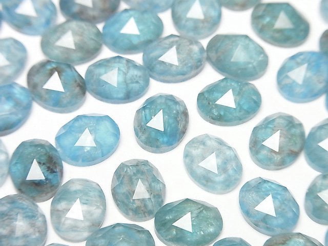 [Video] Apatite x Crystal AAA Oval Rose Cut 10x8mm 2pcs