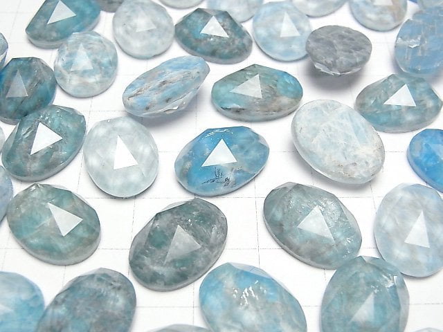 [Video] Apatite x Crystal AAA Oval Rose Cut 18x13mm 1pc