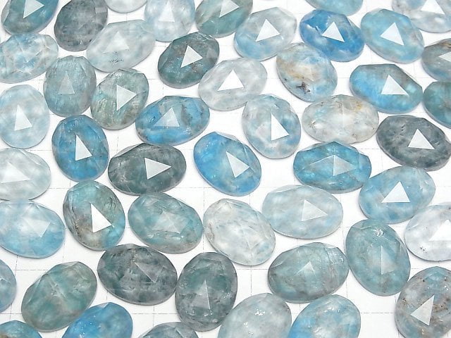 [Video] Apatite x Crystal AAA Oval Rose Cut 18x13mm 1pc