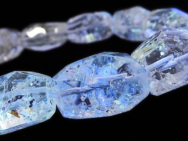 [Video][One of a kind] Oil in Quartz Faceted Nugget Bracelet NO.8