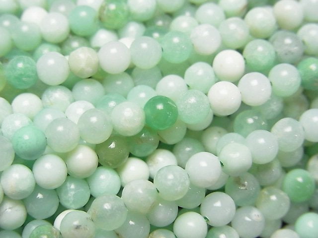 [Video]Chrysoprase AA+ Round 4mm 1strand beads (aprx.15inch/37cm)