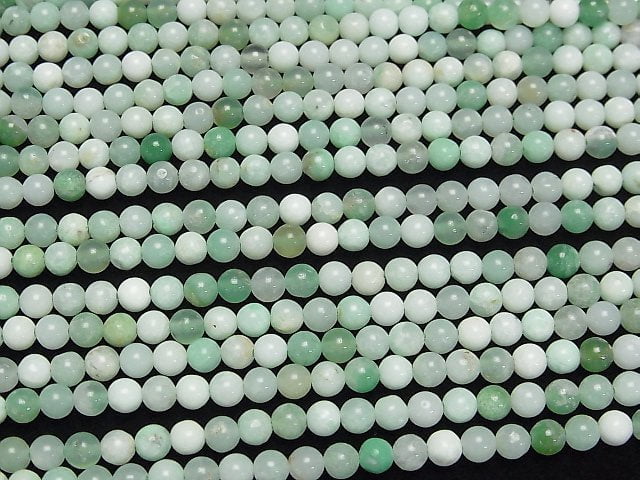 [Video]Chrysoprase AA+ Round 4mm 1strand beads (aprx.15inch/37cm)