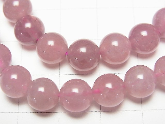 [Video] Madagascar Deep Rose Quartz AA++ Round 8mm Bracelet