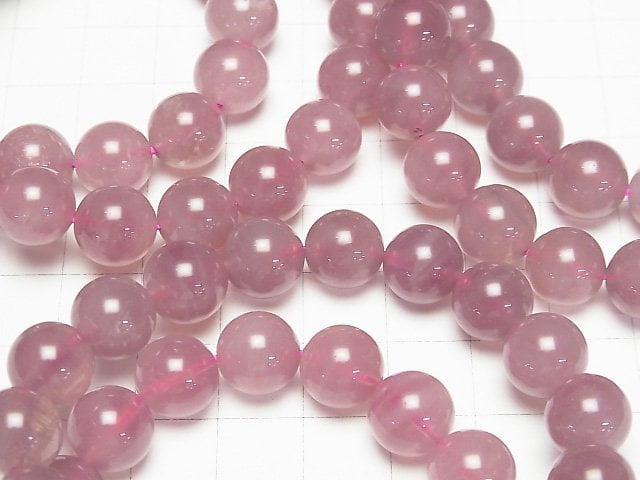 [Video] Madagascar Deep Rose Quartz AA++ Round 10mm Bracelet