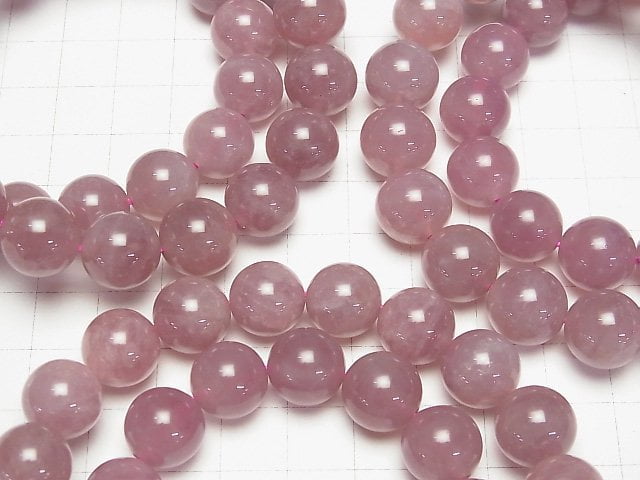 [Video] Madagascar Deep Rose Quartz AA++ Round 12mm Bracelet