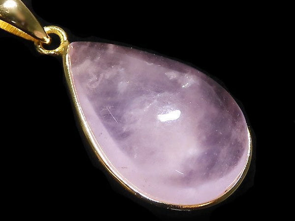 [Video][One of a kind] Morganite AAA Pendant 18KGP NO.112