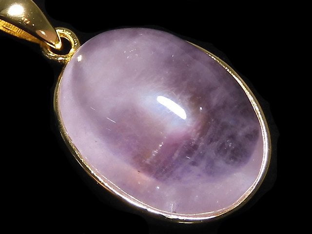 [Video][One of a kind] Morganite AAA Pendant 18KGP NO.115