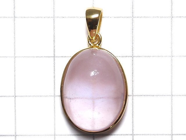 [Video][One of a kind] Morganite AAA Pendant 18KGP NO.115