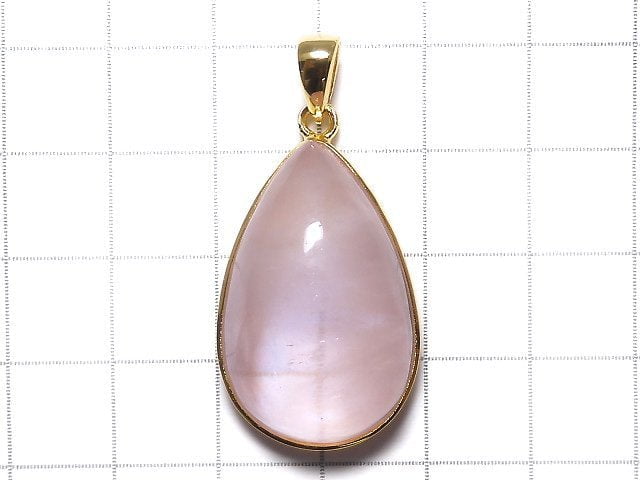 [Video][One of a kind] Morganite AAA Pendant 18KGP NO.116