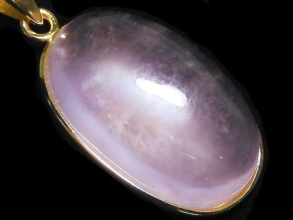 [Video][One of a kind] Morganite AAA Pendant 18KGP NO.117