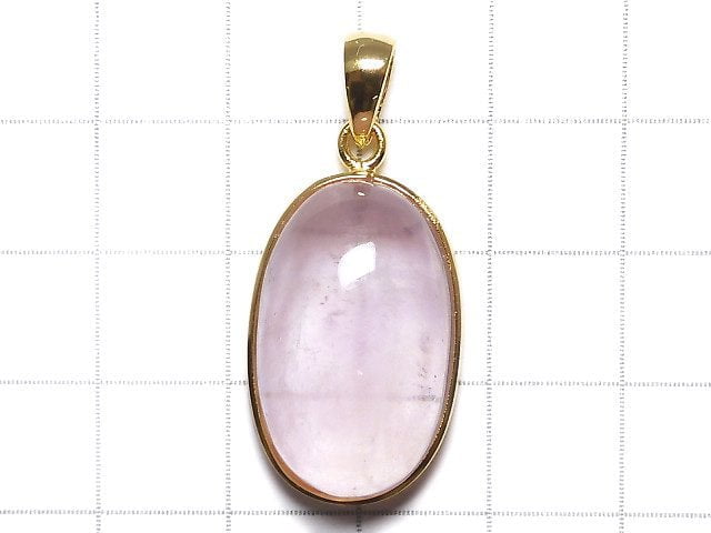 [Video][One of a kind] Morganite AAA Pendant 18KGP NO.117