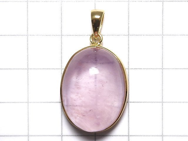 [Video][One of a kind] Morganite AAA Pendant 18KGP NO.119