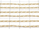 14KGF Figaro (long and short) chain 1.5mm 10cm
