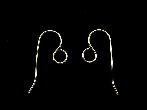 Silver925  Earwire 24x11mm 18KGP 2pairs