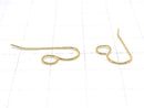 Silver925  Earwire 24x11mm 18KGP 2pairs