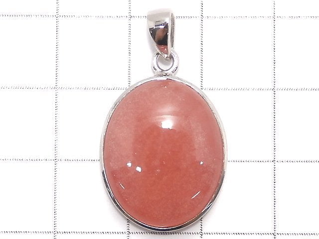 [Video][One of a kind] Rhodochrosite AAA Pendant Silver925 NO.4