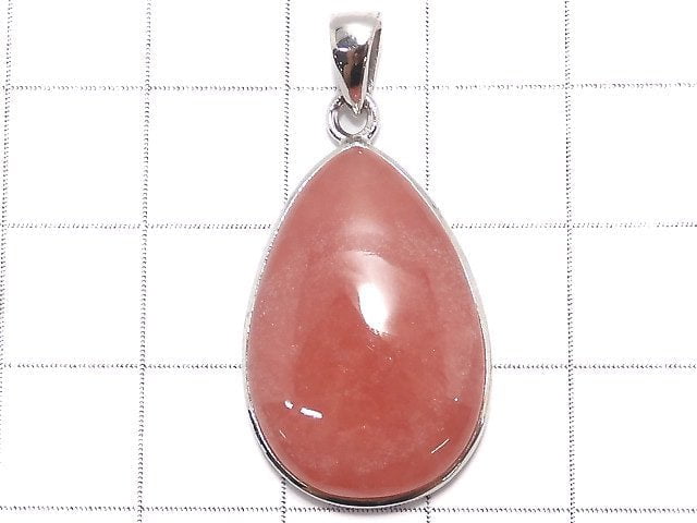 [Video][One of a kind] Rhodochrosite AAA Pendant Silver925 NO.10