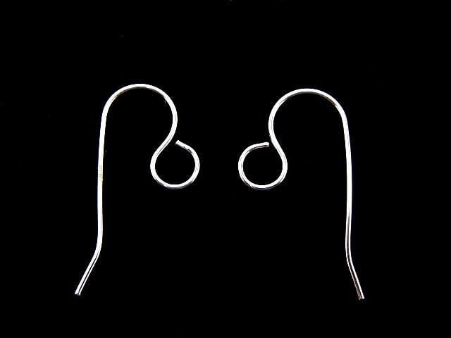 Silver925  Earwire 24x11mm No coating  2pairs