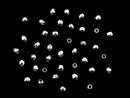 Silver925  Faceted Round 2mm  Rhodium Plated  20pcs