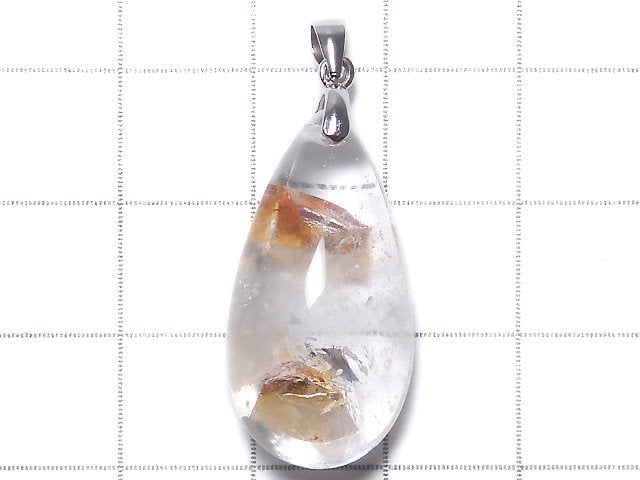 [Video][One of a kind] Crystal in Quartz Pendant Silver925 NO.120