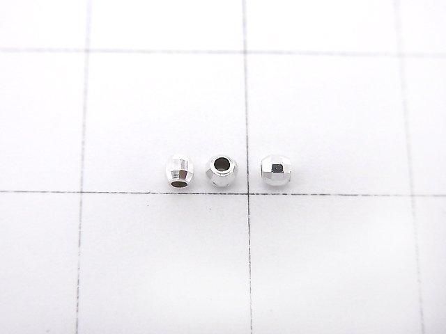Silver925  Faceted Round 2mm  No coating  10pcs