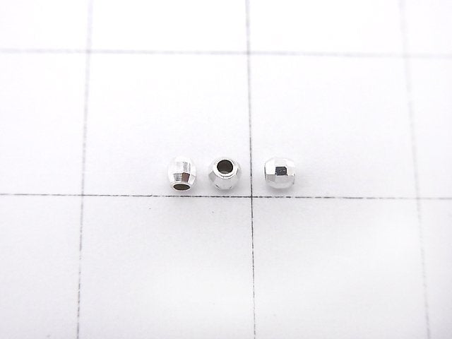 Silver925  Faceted Round 2mm  No coating  20pcs