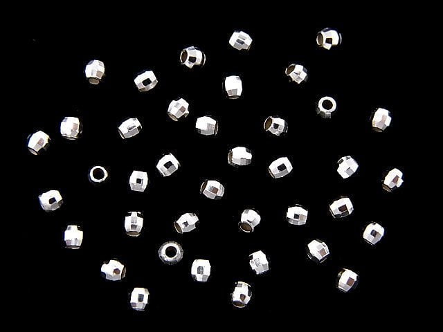 Silver925  Faceted Round 2mm  No coating  20pcs