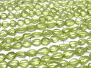 [Video]High Quality Peridot AAA Vertical Hole Faceted Pear Shape half or 1strand beads (aprx.9inch/22cm)