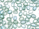[Video]High Quality Aqua Kyanite AAA- Oval Cabochon 7x5mm 2pcs