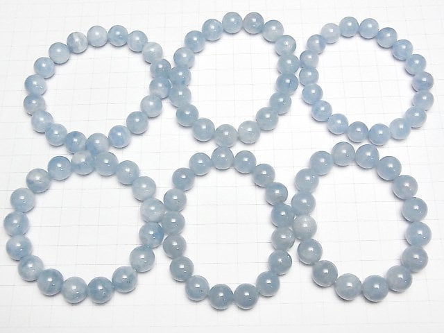 [Video]Madagascar Aquamarine AA++ Round 12mm-13mm Bracelet