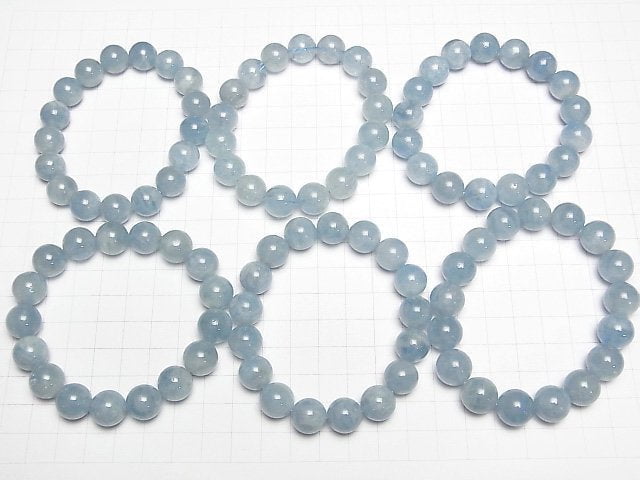 [Video]Madagascar Aquamarine AA++ Round 12mm Bracelet