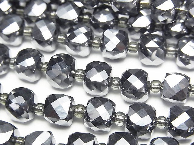 [Video] High Quality! Terahertz Cube Shape 6x6x6mm 1strand beads (aprx.15inch/36cm)