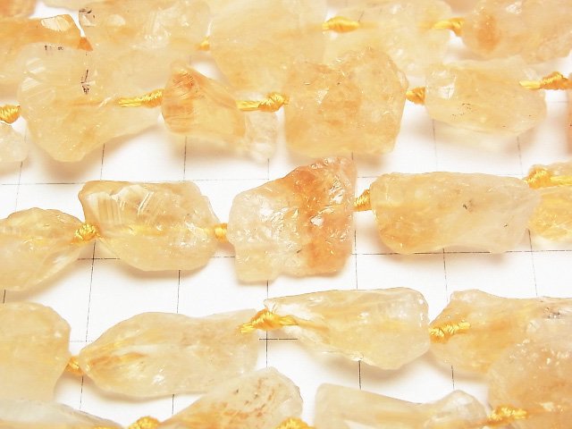 [Video]Citrine AA++ Rough Rock Nugget 1strand beads (aprx.15inch/37cm)