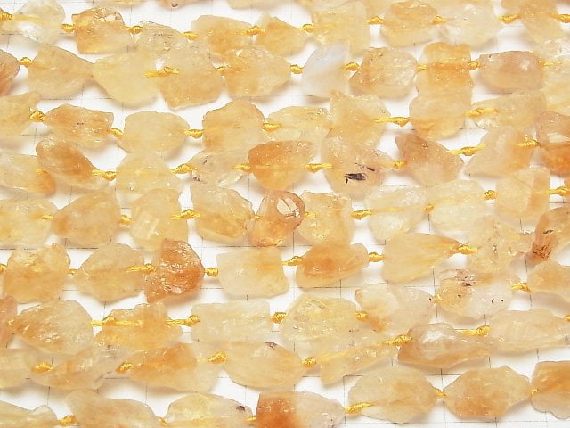 [Video]Citrine AA++ Rough Rock Nugget 1strand beads (aprx.15inch/37cm)