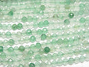 [Video]High Quality! Green Aventurine Faceted Round 3mm 1strand beads (aprx.15inch/37cm)