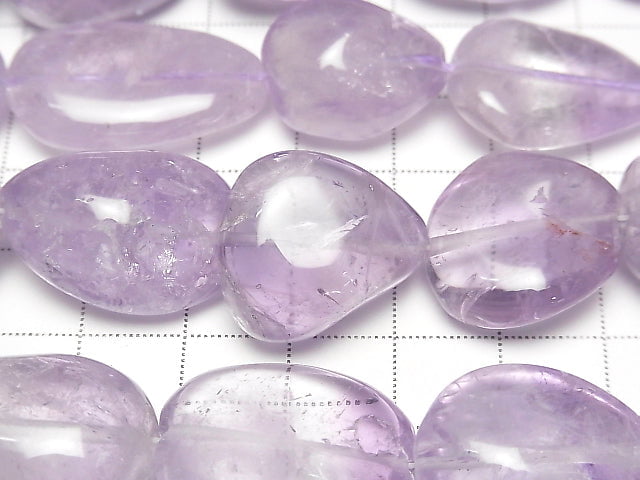 [Video]High Quality Light Color Amethyst AA++ Nugget half or 1strand beads (aprx.15inch/36cm)