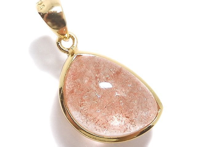 [Video][One of a kind] Natural Strawberry Quartz AA++ Pendant 18KGP NO.1