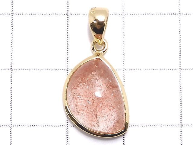 [Video][One of a kind] Natural Strawberry Quartz AA++ Pendant 18KGP NO.1