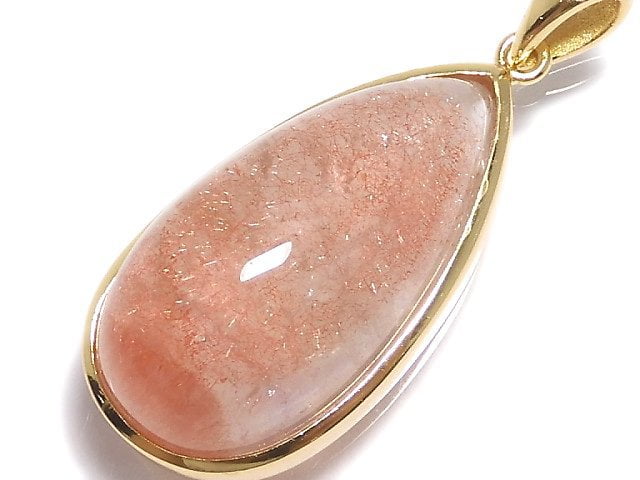 [Video][One of a kind] Natural Strawberry Quartz AA++ Pendant 18KGP NO.7