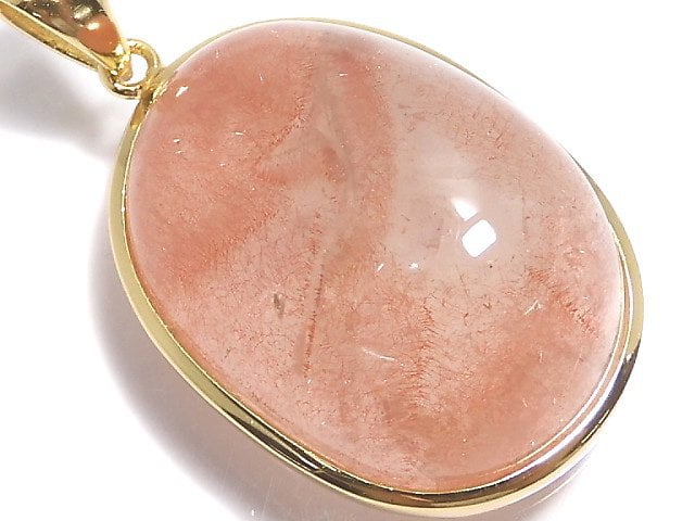 [Video][One of a kind] Natural Strawberry Quartz AA++ Pendant 18KGP NO.9