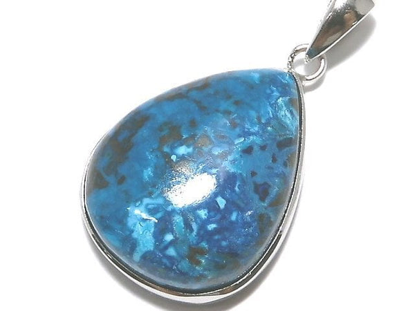 [Video][One of a kind] Chrysocolla AAA Pendant Silver925 NO.28